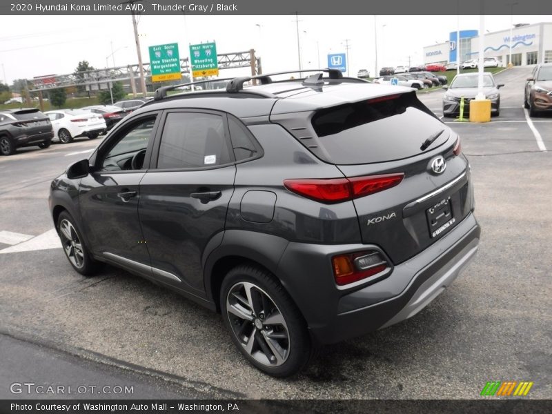 Thunder Gray / Black 2020 Hyundai Kona Limited AWD