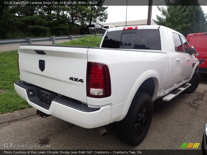 Bright White / Black 2018 Ram 2500 Laramie Mega Cab 4x4