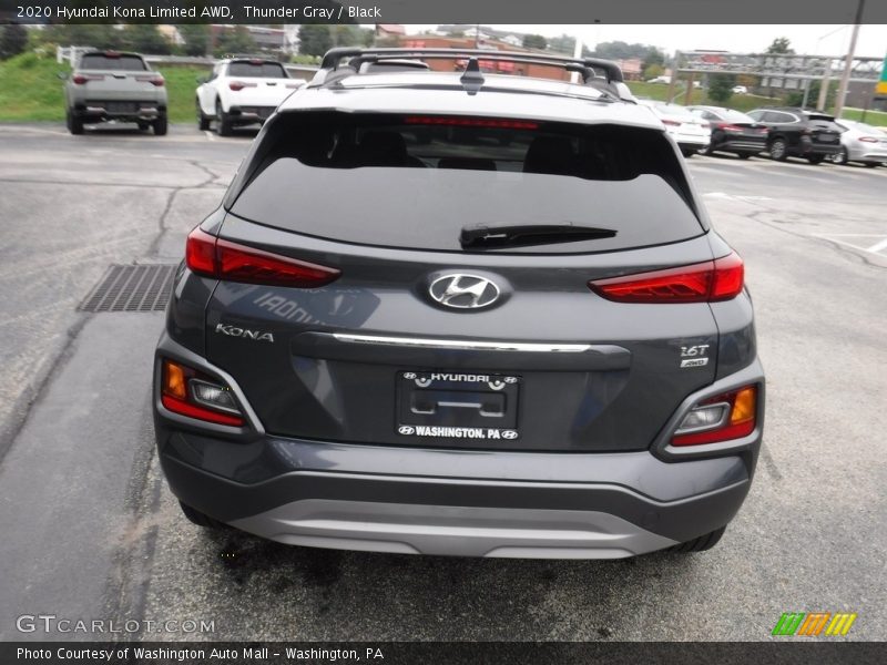 Thunder Gray / Black 2020 Hyundai Kona Limited AWD