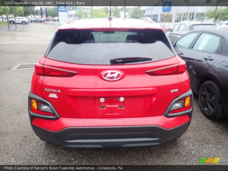 Pulse Red / Black 2020 Hyundai Kona SEL AWD