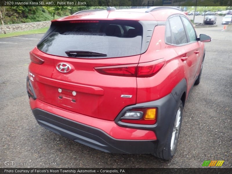 Pulse Red / Black 2020 Hyundai Kona SEL AWD