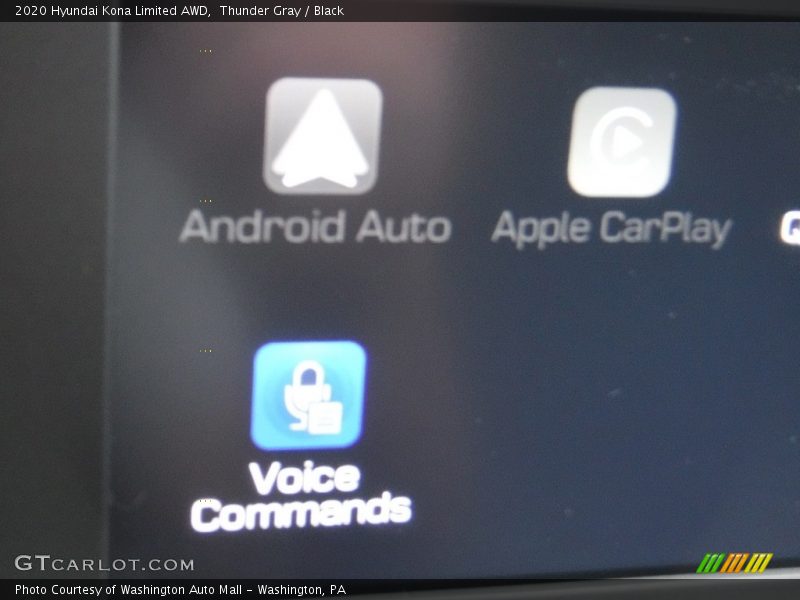Thunder Gray / Black 2020 Hyundai Kona Limited AWD