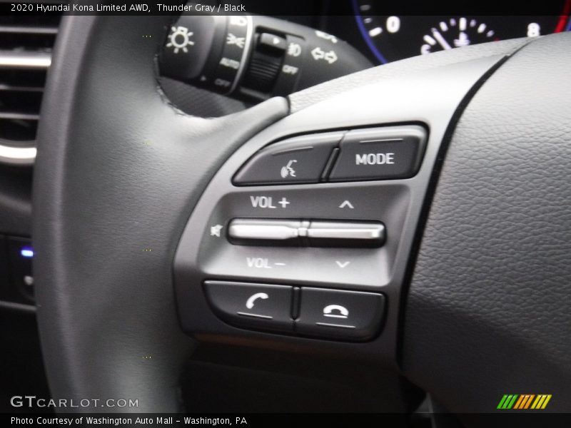 Thunder Gray / Black 2020 Hyundai Kona Limited AWD