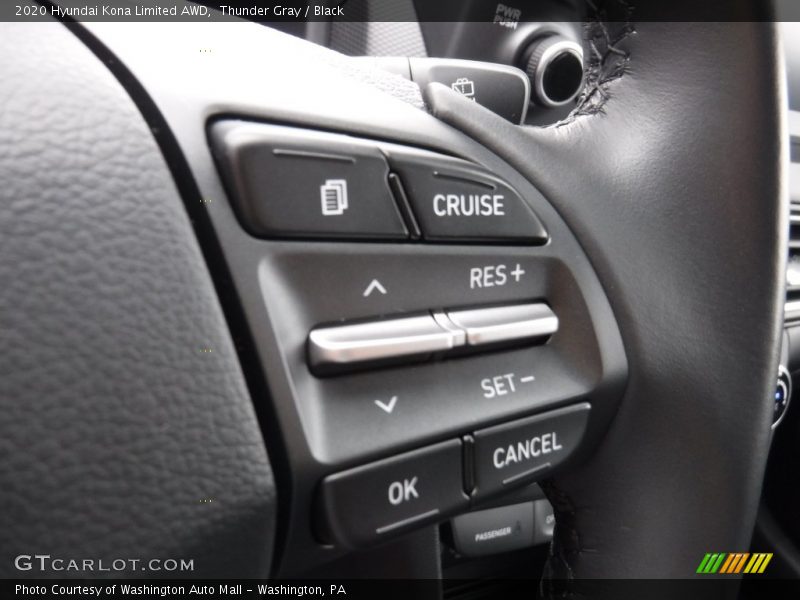 Thunder Gray / Black 2020 Hyundai Kona Limited AWD