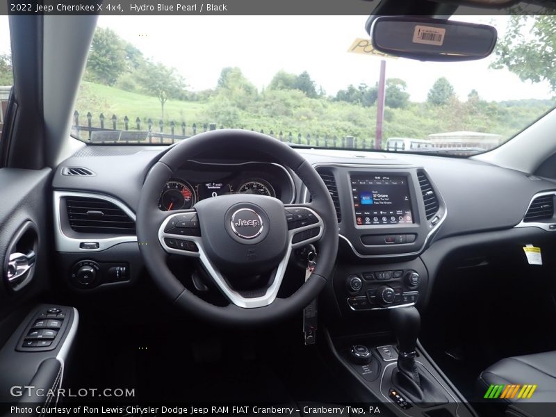 Hydro Blue Pearl / Black 2022 Jeep Cherokee X 4x4