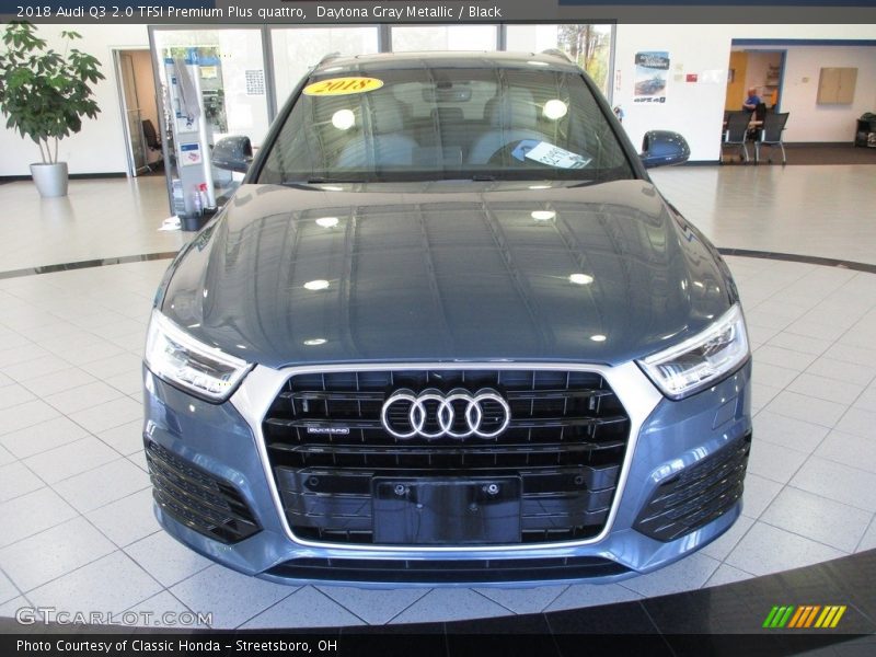 Daytona Gray Metallic / Black 2018 Audi Q3 2.0 TFSI Premium Plus quattro