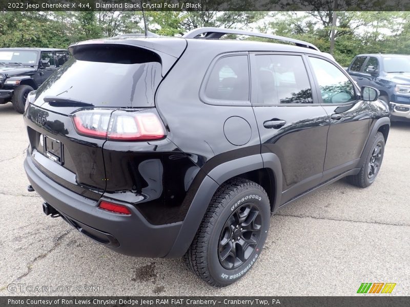 Diamond Black Crystal Pearl / Black 2022 Jeep Cherokee X 4x4