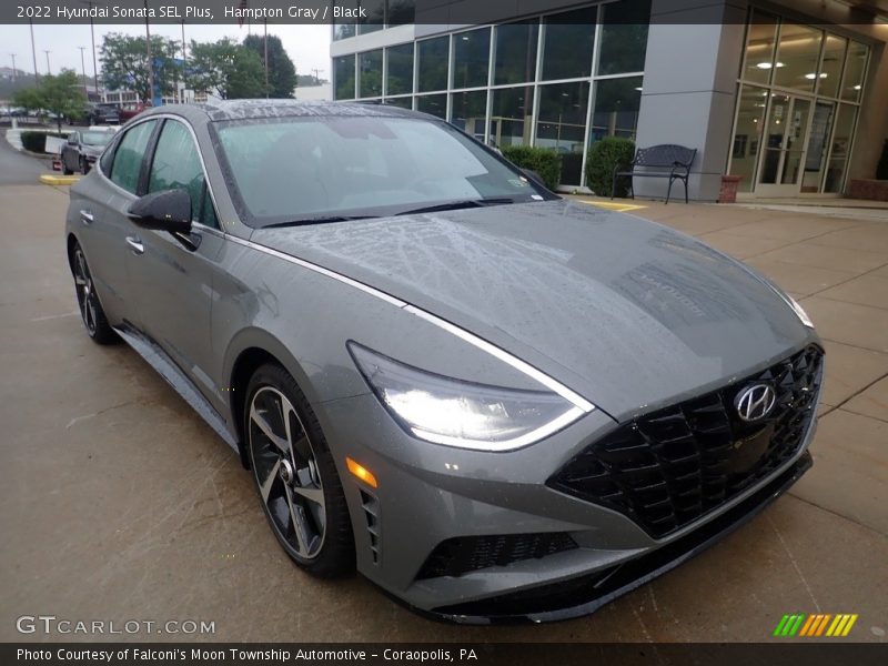 Hampton Gray / Black 2022 Hyundai Sonata SEL Plus