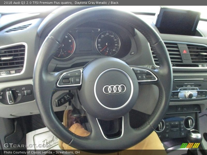 Daytona Gray Metallic / Black 2018 Audi Q3 2.0 TFSI Premium Plus quattro