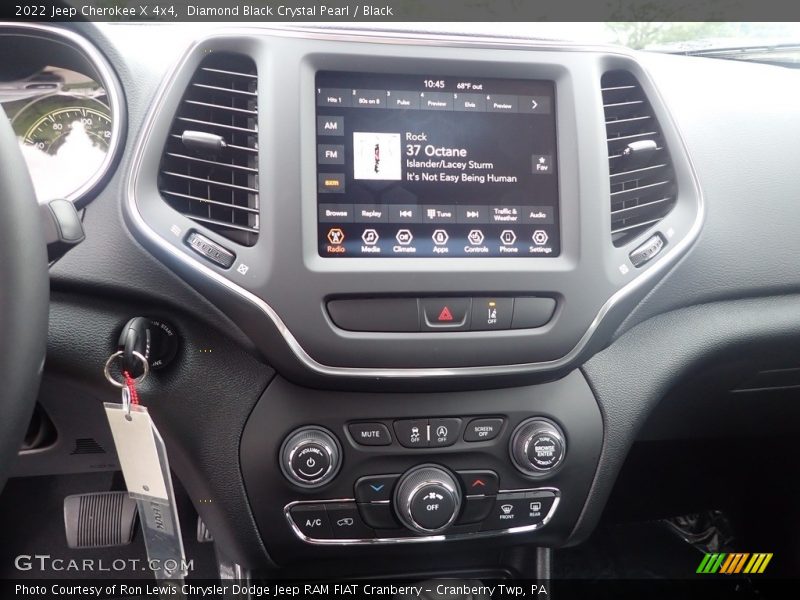 Diamond Black Crystal Pearl / Black 2022 Jeep Cherokee X 4x4