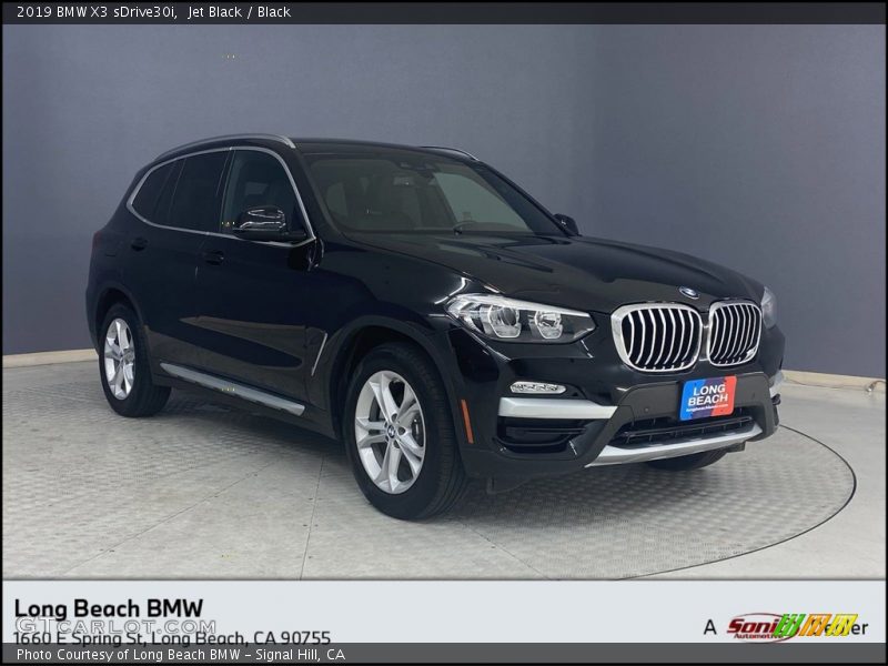 Jet Black / Black 2019 BMW X3 sDrive30i