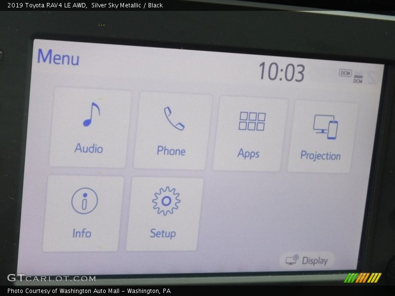 Silver Sky Metallic / Black 2019 Toyota RAV4 LE AWD