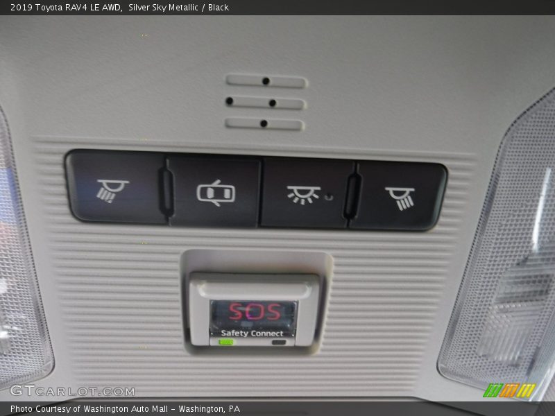 Silver Sky Metallic / Black 2019 Toyota RAV4 LE AWD