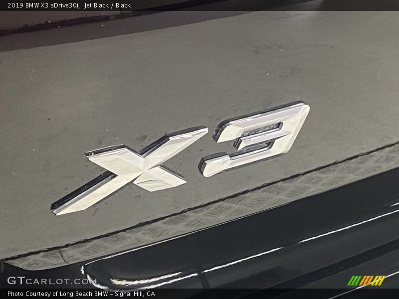Jet Black / Black 2019 BMW X3 sDrive30i