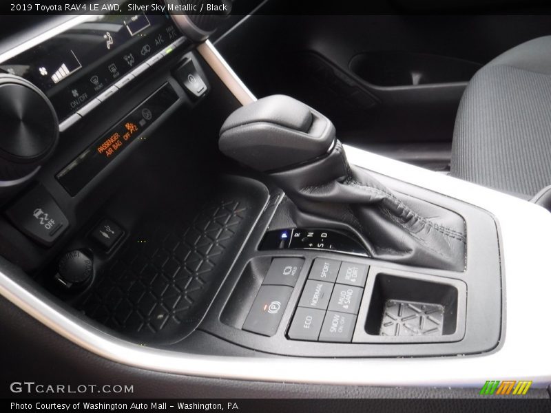 Silver Sky Metallic / Black 2019 Toyota RAV4 LE AWD
