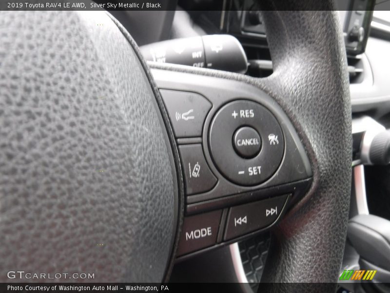 Silver Sky Metallic / Black 2019 Toyota RAV4 LE AWD