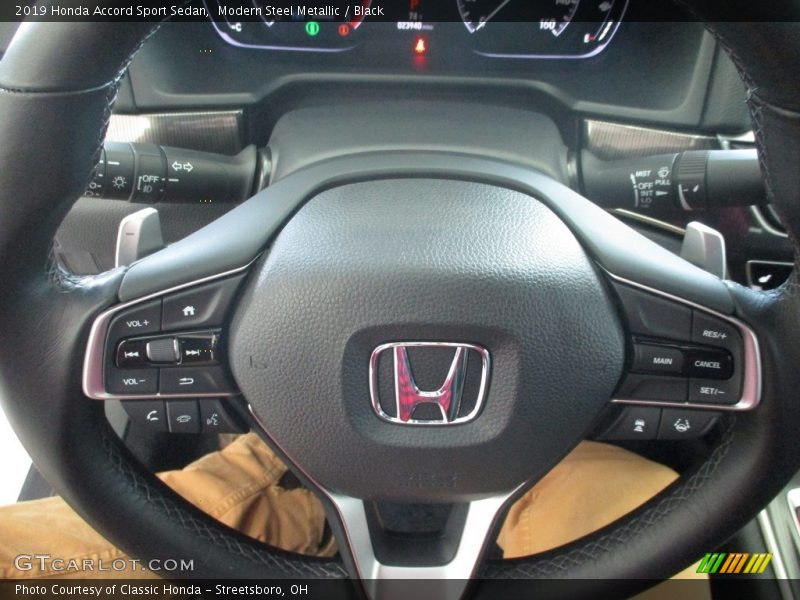 Modern Steel Metallic / Black 2019 Honda Accord Sport Sedan