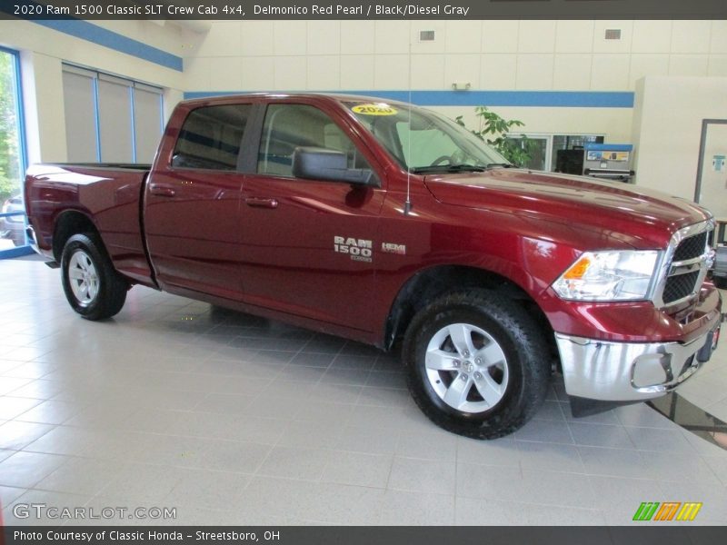 Delmonico Red Pearl / Black/Diesel Gray 2020 Ram 1500 Classic SLT Crew Cab 4x4