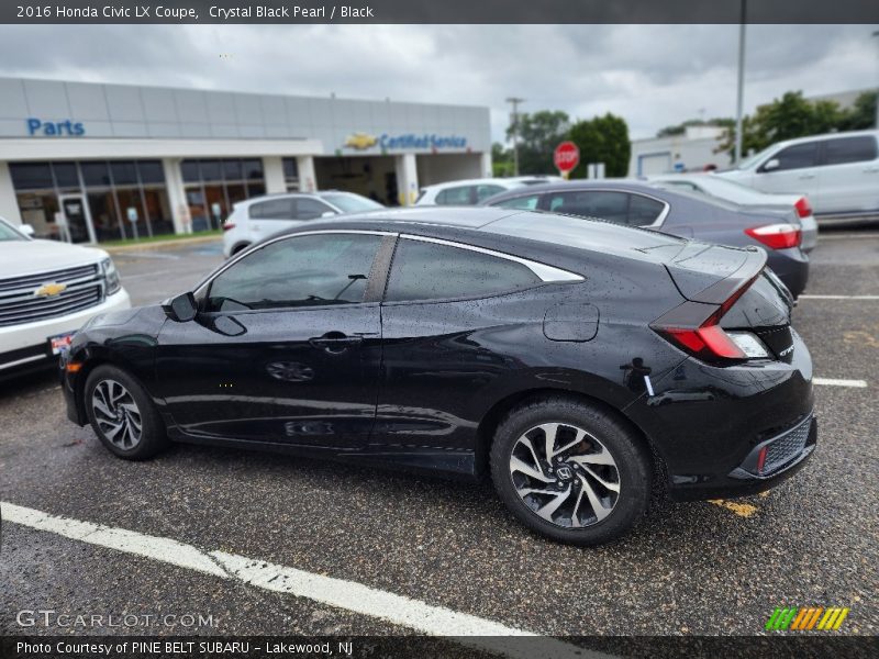 Crystal Black Pearl / Black 2016 Honda Civic LX Coupe