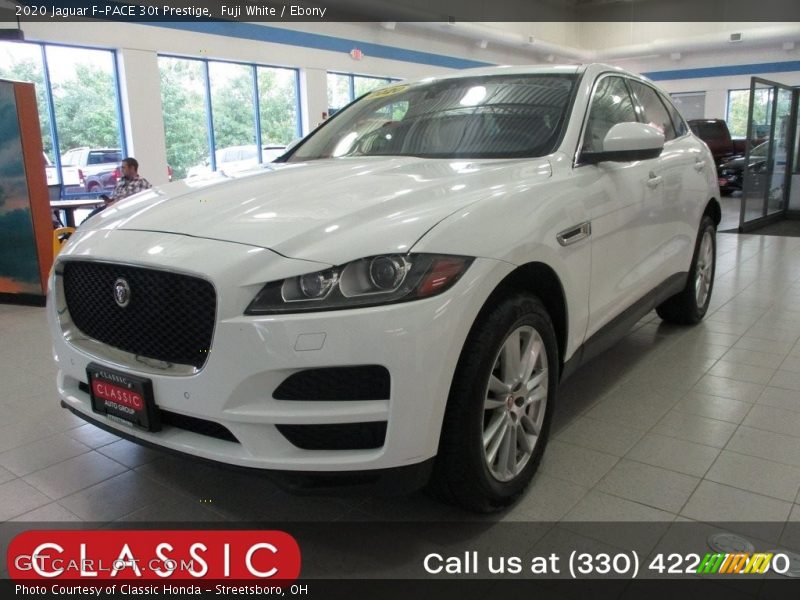 Fuji White / Ebony 2020 Jaguar F-PACE 30t Prestige