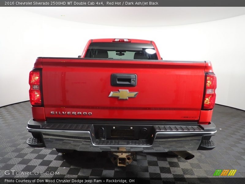 Red Hot / Dark Ash/Jet Black 2016 Chevrolet Silverado 2500HD WT Double Cab 4x4