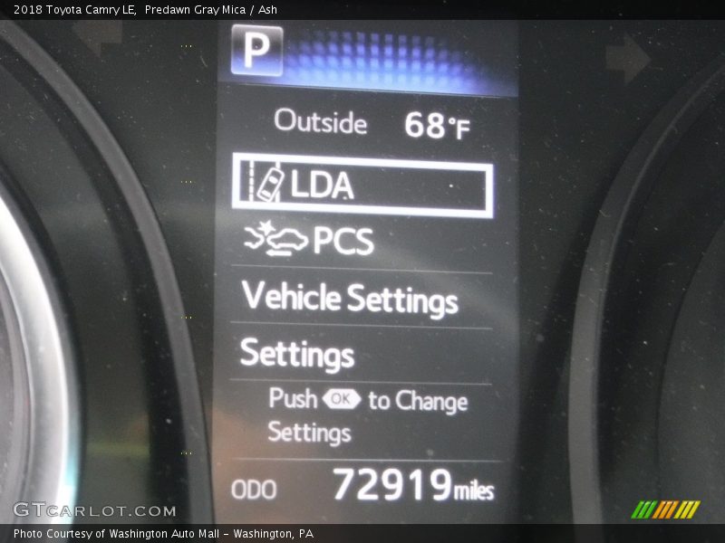 Predawn Gray Mica / Ash 2018 Toyota Camry LE