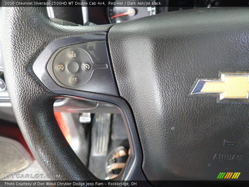 Red Hot / Dark Ash/Jet Black 2016 Chevrolet Silverado 2500HD WT Double Cab 4x4