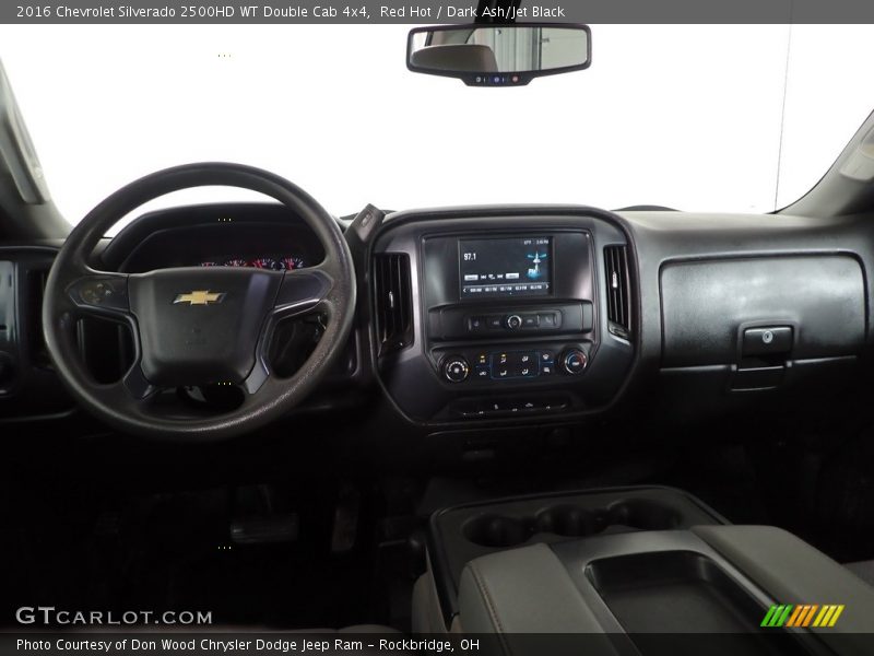 Red Hot / Dark Ash/Jet Black 2016 Chevrolet Silverado 2500HD WT Double Cab 4x4