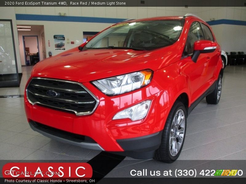 Race Red / Medium Light Stone 2020 Ford EcoSport Titanium 4WD