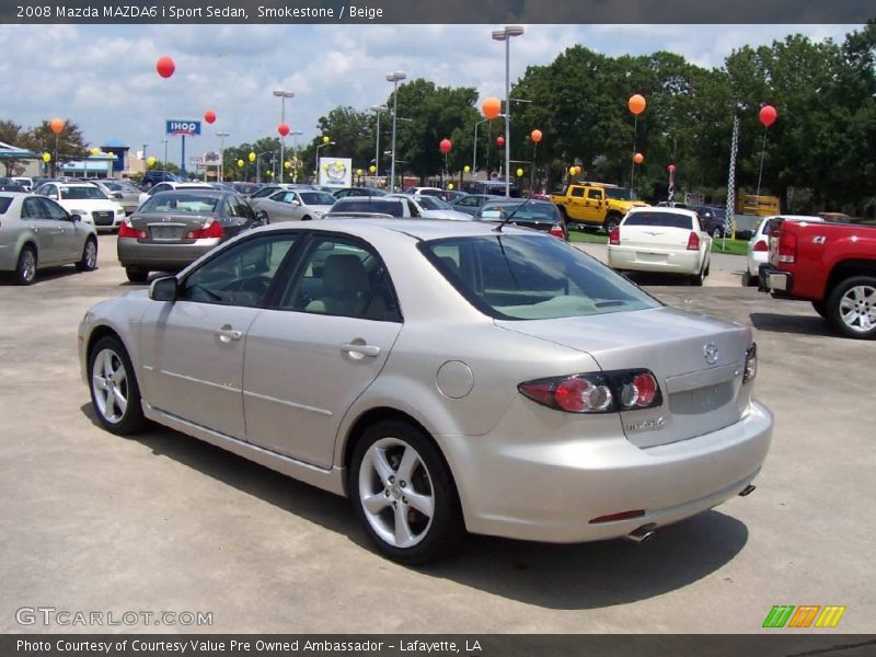 Smokestone / Beige 2008 Mazda MAZDA6 i Sport Sedan