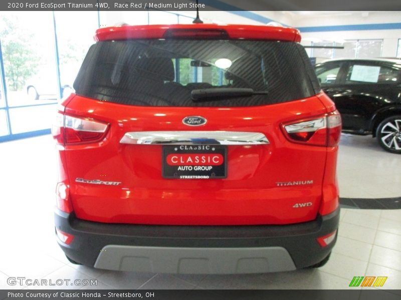 Race Red / Medium Light Stone 2020 Ford EcoSport Titanium 4WD