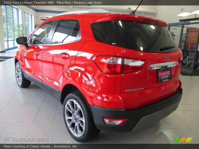 Race Red / Medium Light Stone 2020 Ford EcoSport Titanium 4WD