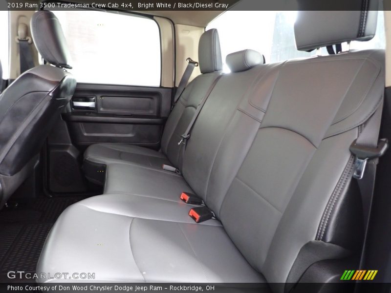 Rear Seat of 2019 3500 Tradesman Crew Cab 4x4