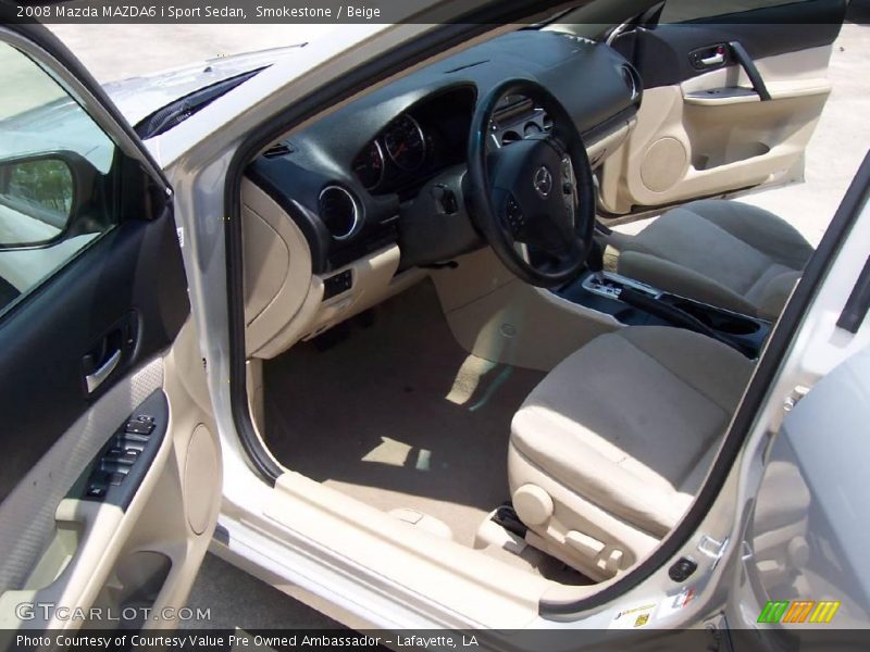 Smokestone / Beige 2008 Mazda MAZDA6 i Sport Sedan