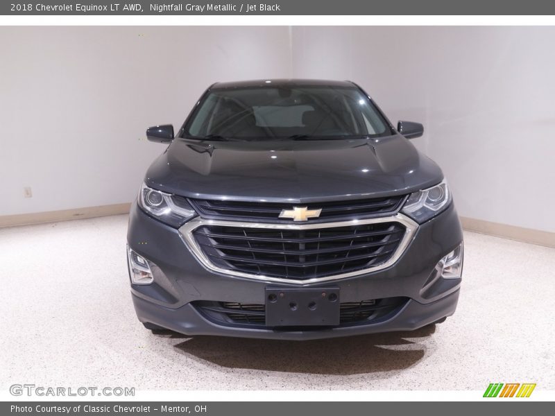Nightfall Gray Metallic / Jet Black 2018 Chevrolet Equinox LT AWD