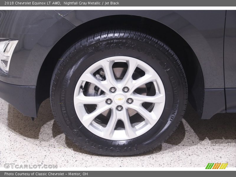 Nightfall Gray Metallic / Jet Black 2018 Chevrolet Equinox LT AWD