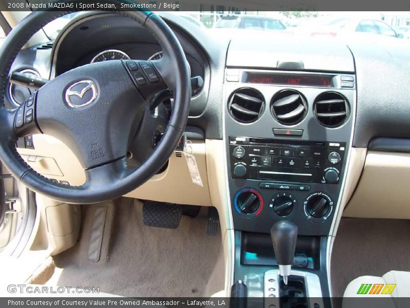 Smokestone / Beige 2008 Mazda MAZDA6 i Sport Sedan