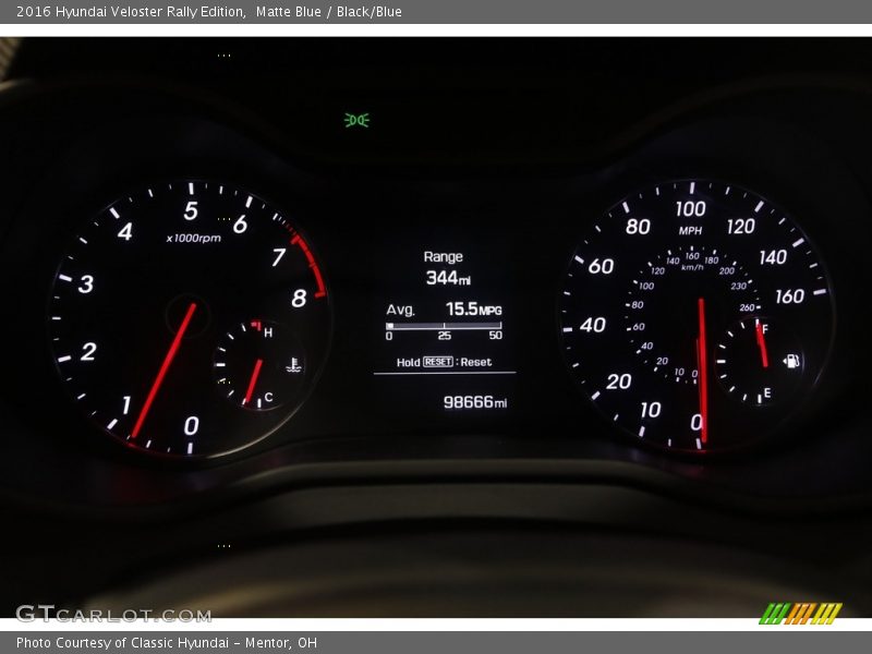  2016 Veloster Rally Edition Rally Edition Gauges