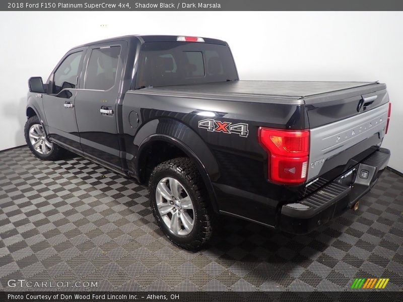 Shadow Black / Dark Marsala 2018 Ford F150 Platinum SuperCrew 4x4