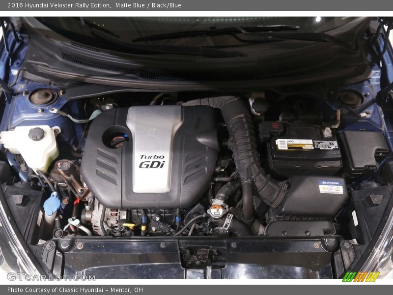  2016 Veloster Rally Edition Engine - 1.6 Liter GDI Turbocharged DOHC 16-Valve D-CVVT 4 Cylinder