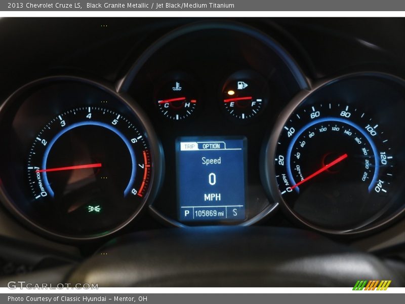 Black Granite Metallic / Jet Black/Medium Titanium 2013 Chevrolet Cruze LS