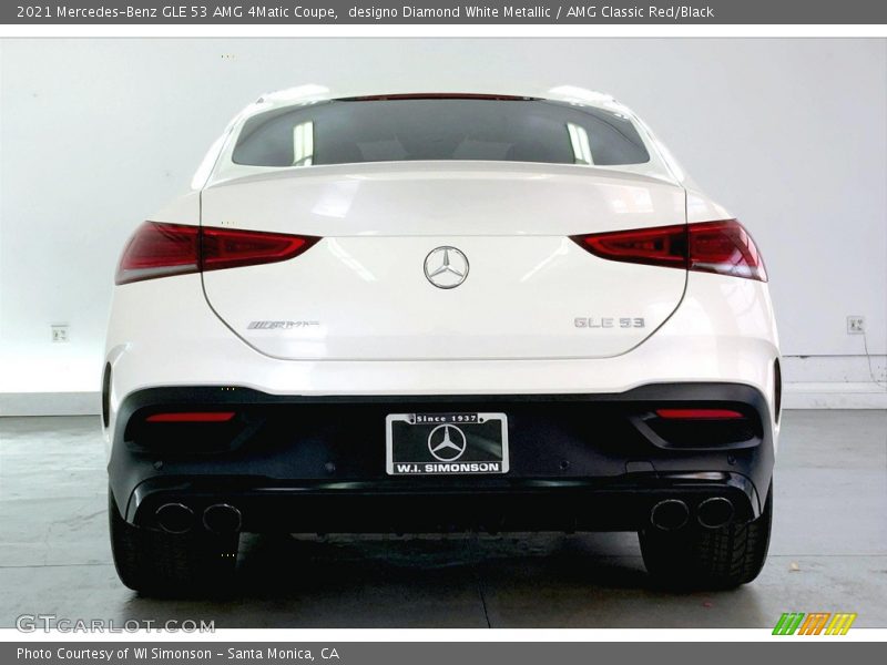 designo Diamond White Metallic / AMG Classic Red/Black 2021 Mercedes-Benz GLE 53 AMG 4Matic Coupe