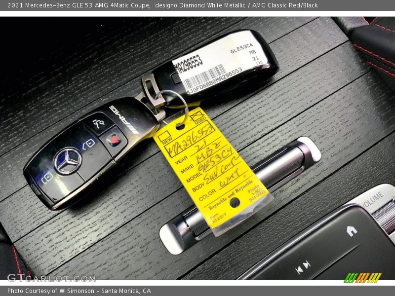 Keys of 2021 GLE 53 AMG 4Matic Coupe