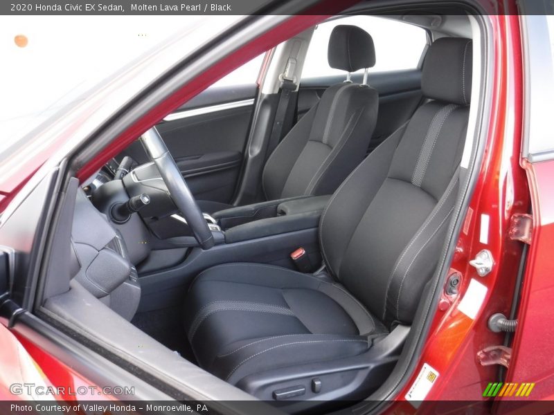 Molten Lava Pearl / Black 2020 Honda Civic EX Sedan