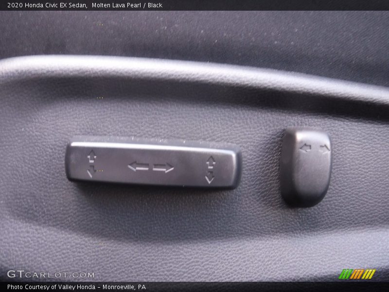 Molten Lava Pearl / Black 2020 Honda Civic EX Sedan