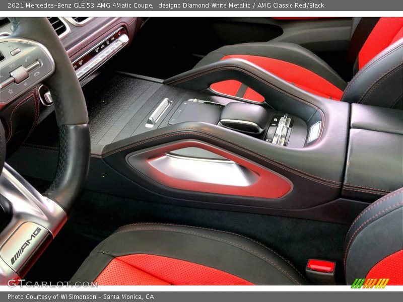 designo Diamond White Metallic / AMG Classic Red/Black 2021 Mercedes-Benz GLE 53 AMG 4Matic Coupe
