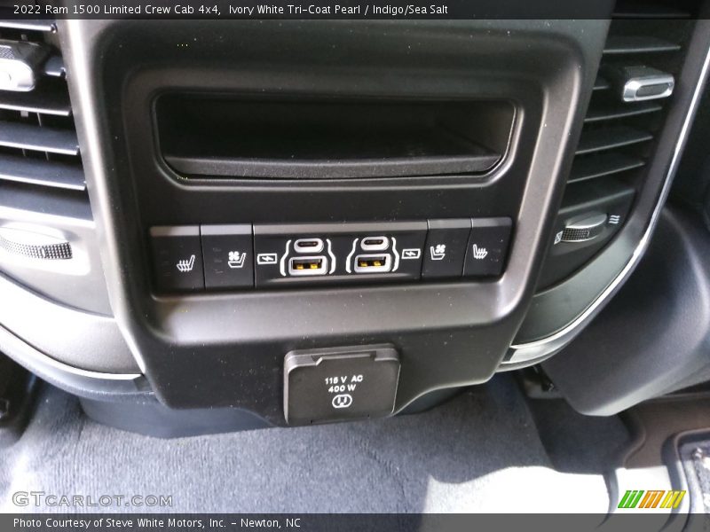 Ivory White Tri-Coat Pearl / Indigo/Sea Salt 2022 Ram 1500 Limited Crew Cab 4x4