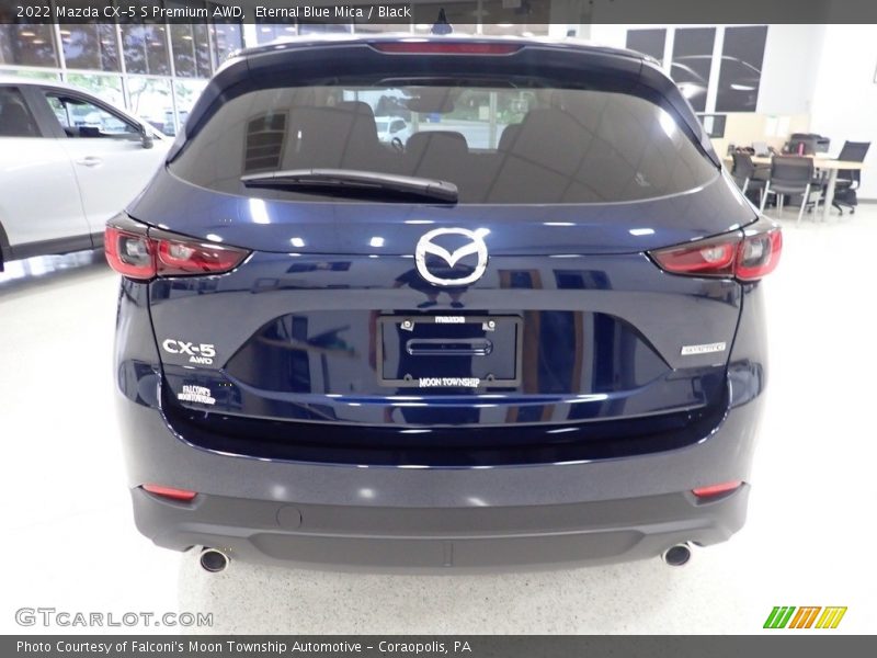 Eternal Blue Mica / Black 2022 Mazda CX-5 S Premium AWD