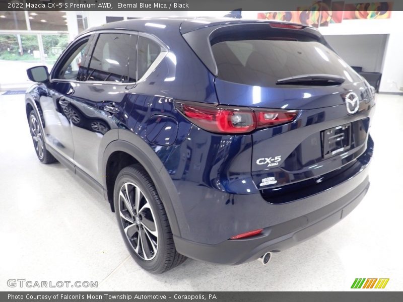 Eternal Blue Mica / Black 2022 Mazda CX-5 S Premium AWD