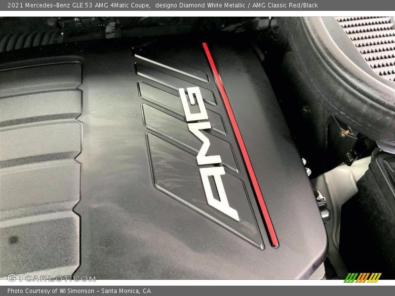 designo Diamond White Metallic / AMG Classic Red/Black 2021 Mercedes-Benz GLE 53 AMG 4Matic Coupe